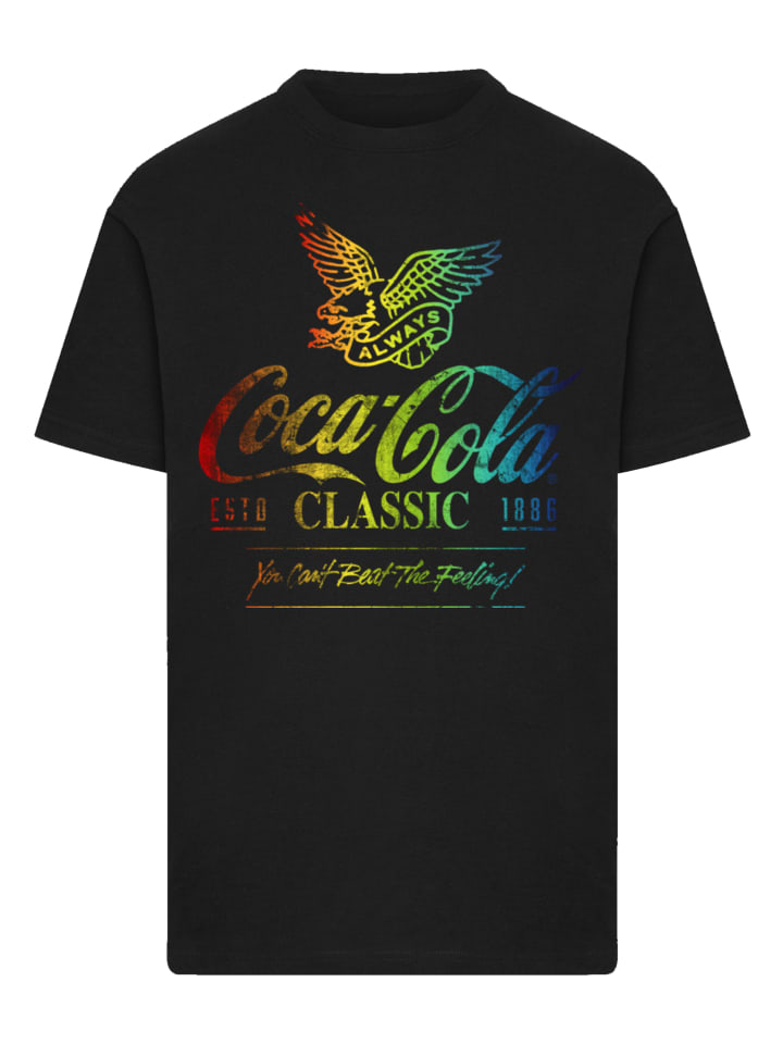 

Футболка с принтом Coca Cola Ombre черного цвета F4NT4STIC, Черный, Футболка с принтом Coca Cola Ombre черного цвета F4NT4STIC