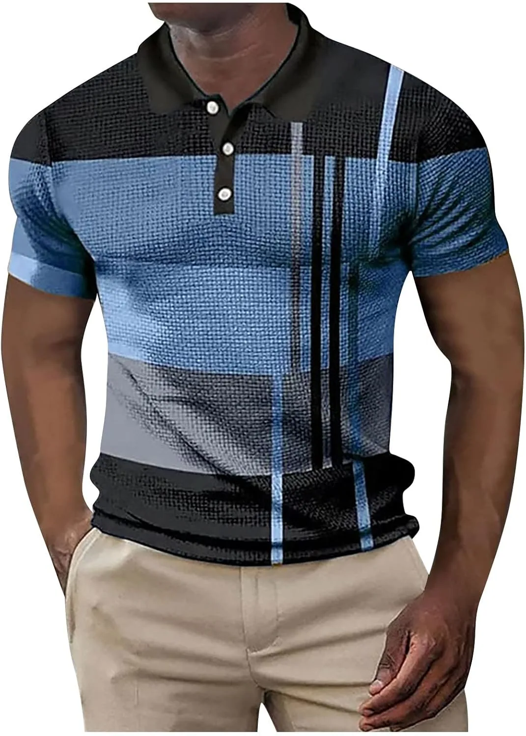 

Мужская льняная рубашка с коротким рукавом casual Muscularfit