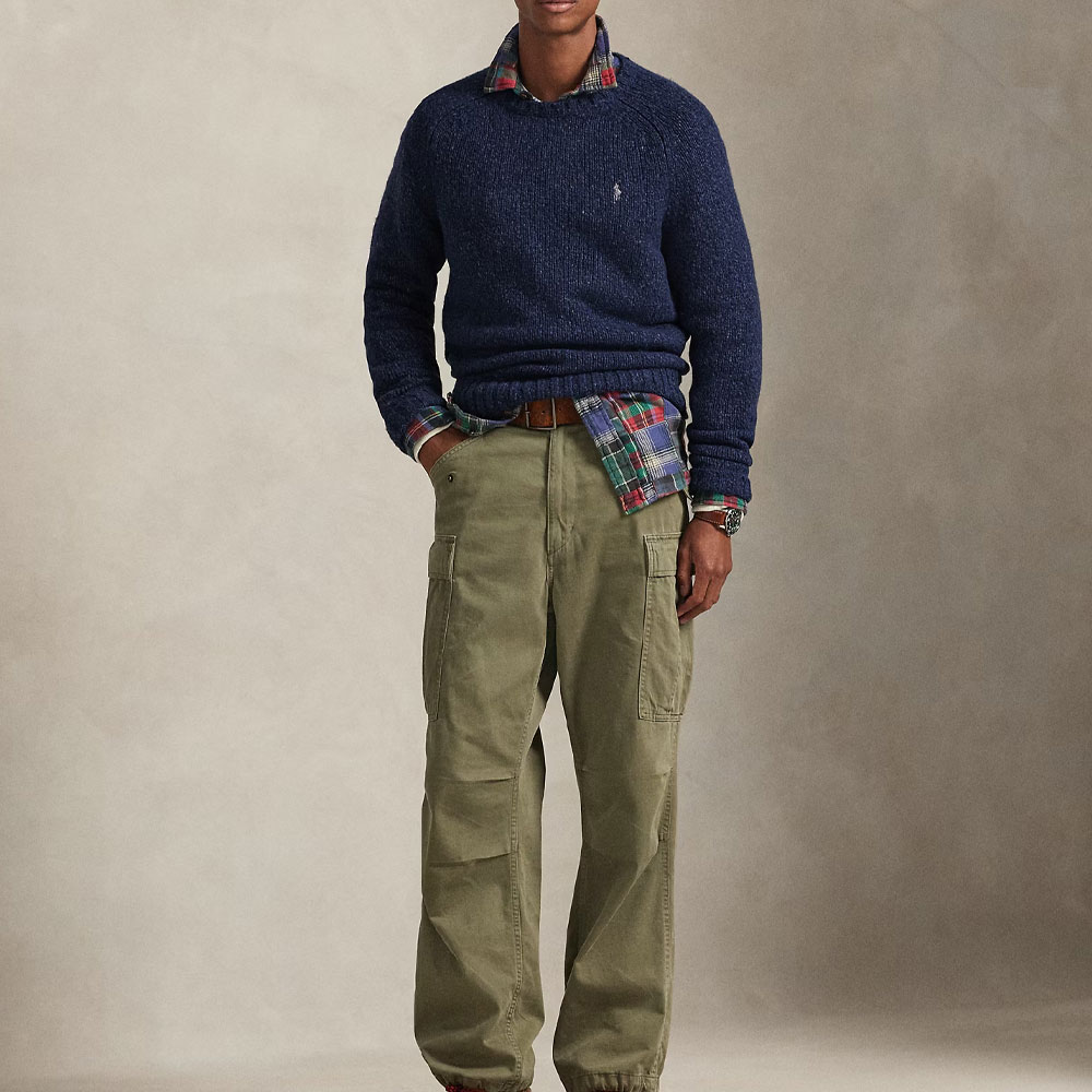 Свитер с вышитым логотипом Polo Ralph Lauren, marine синий — фото 4