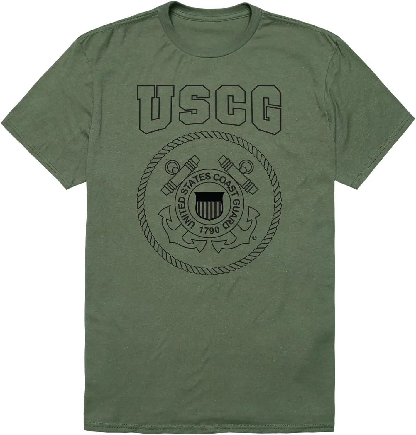 

Футболка Unisex Adult Basic Military USCG 4 Rapiddominance