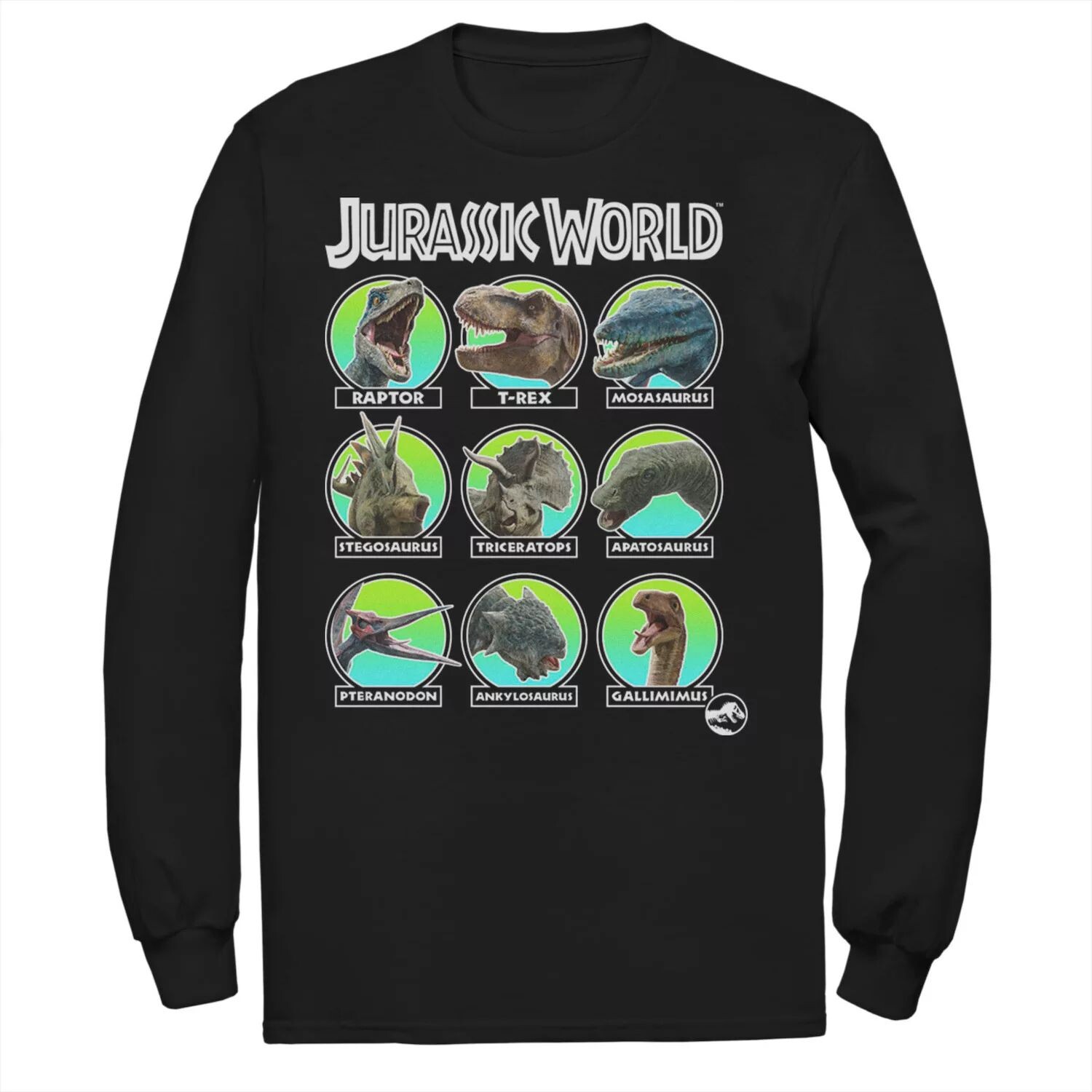 

Мужская футболка Jurassic World с двумя головами динозавров Licensed Character