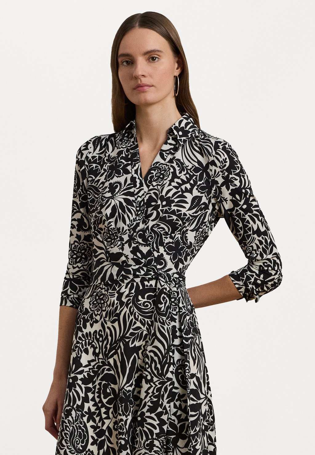 

Повседневное платье ROWELLA LONG SLEEVE DAY DRESS Lauren Ralph Lauren, бежевый