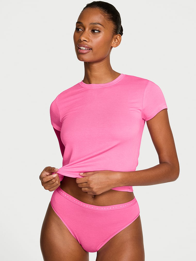 

Футболка из модала Victoria'S Secret, hollywood pink, Коричневый, Футболка из модала Victoria'S Secret, hollywood pink