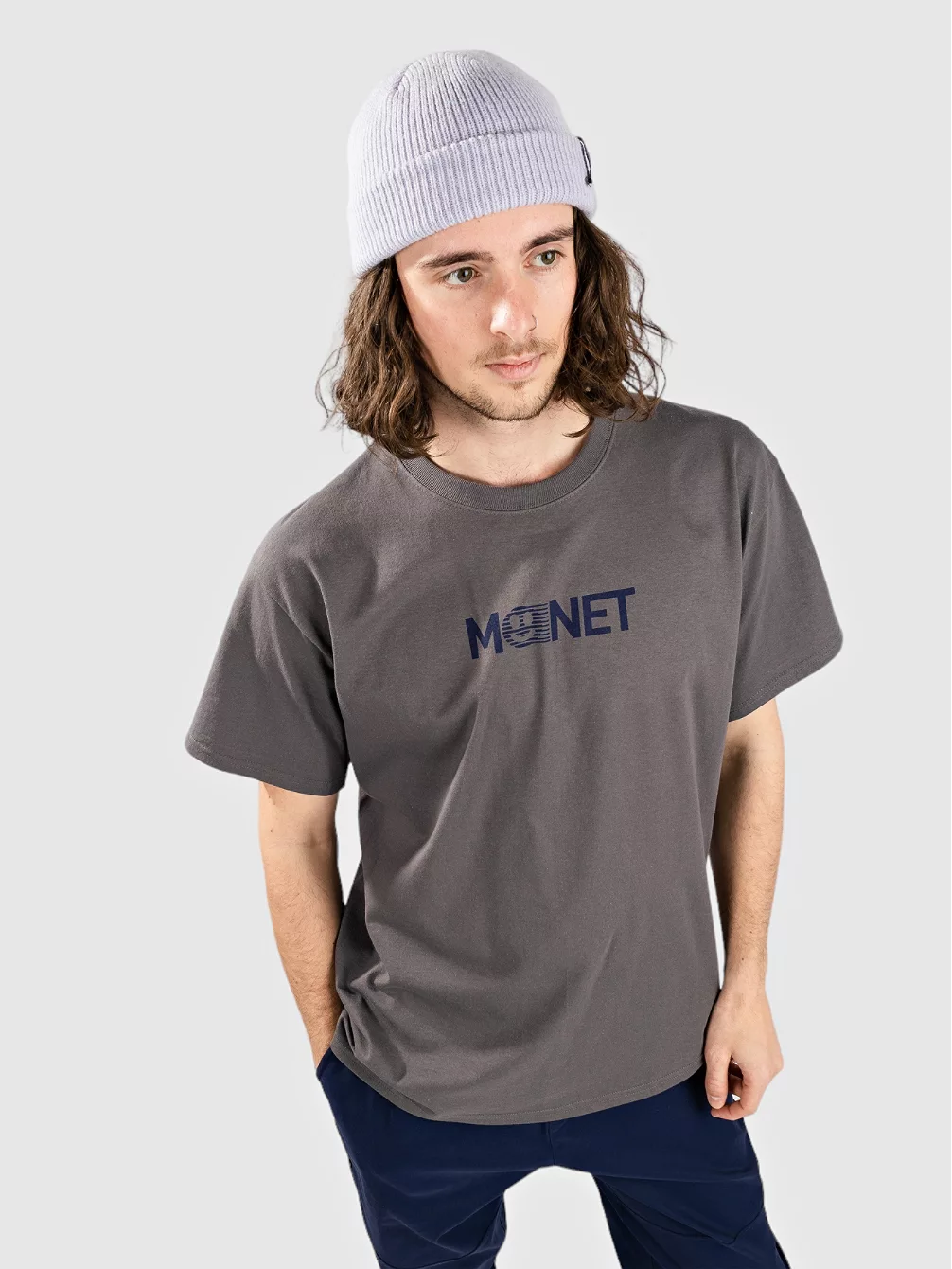 

Футболка с улыбкой Monet Skateboards, серый