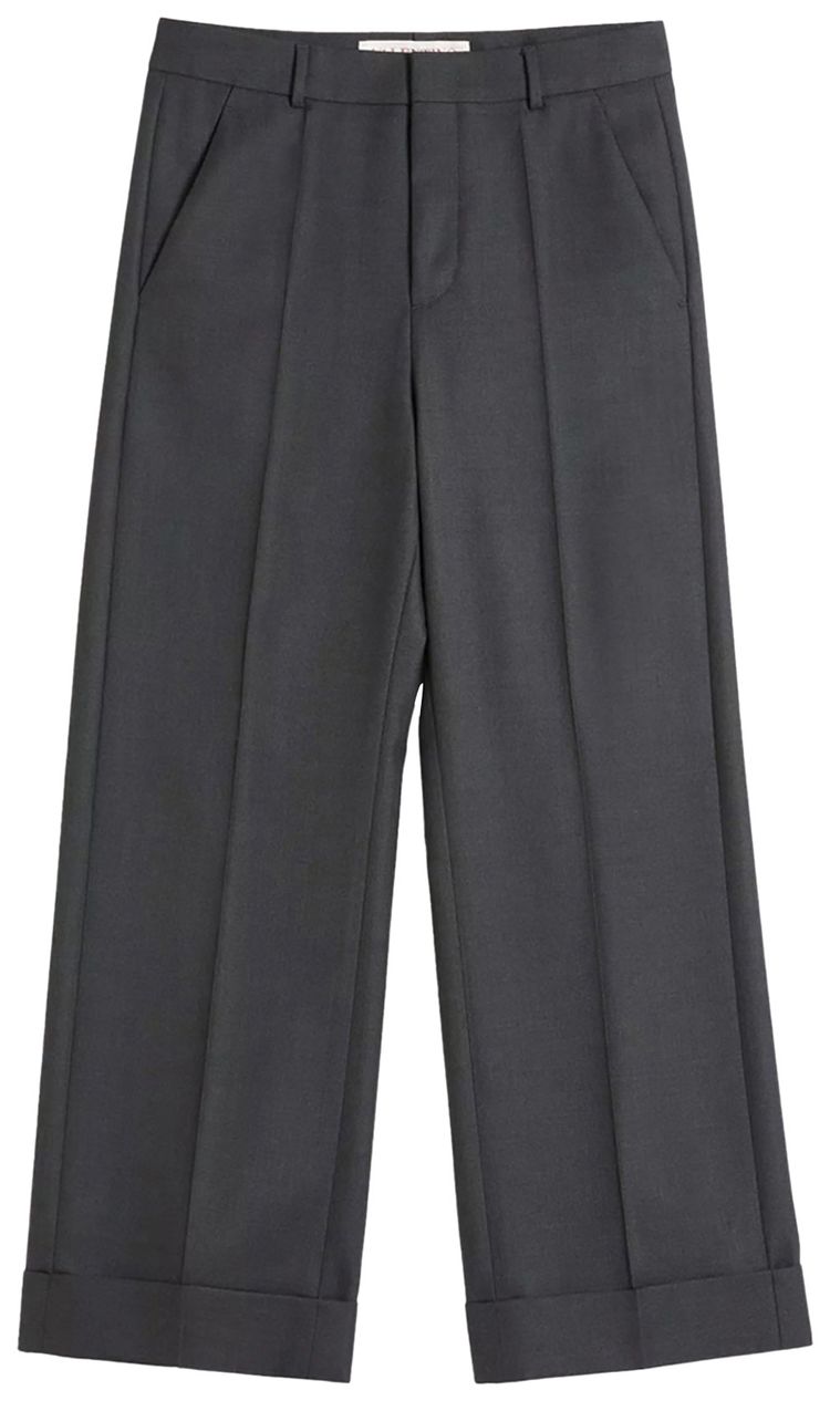 

Брюки Valentino Wool Gabardine Trousers 'Grey Antracite', серый