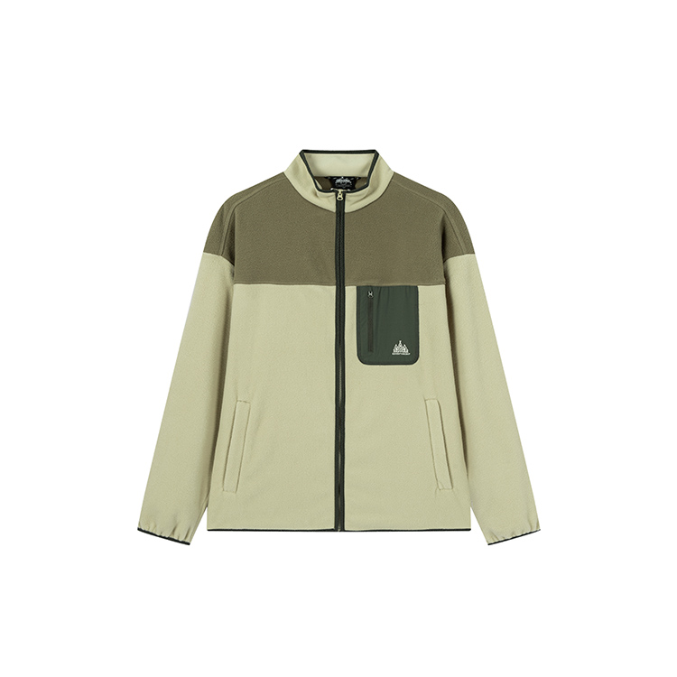 

361° Свитшот мужской Stand Collar Thickened Cardigan цвета tea white