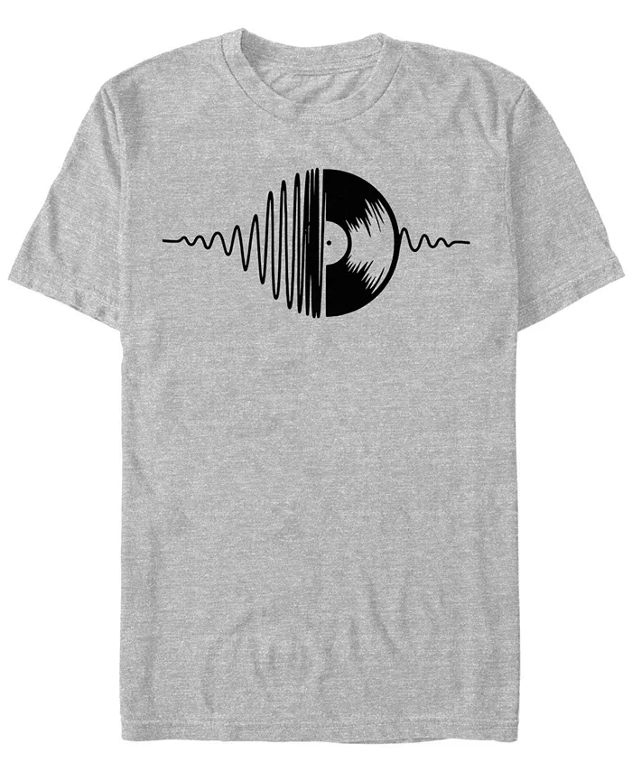 

Мужская футболка с коротким рукавом Music Vinyl Design By Humans, серый