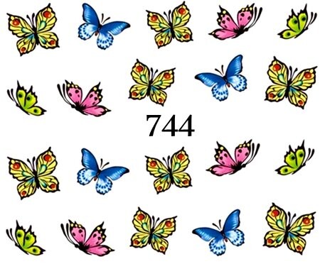 

Водные наклейки для ногтей - №744, Raisin