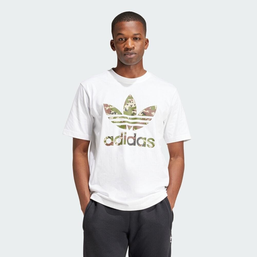 

Футболка Adidas Camo White Trefoil Short Sleeve T-Shirt, белый