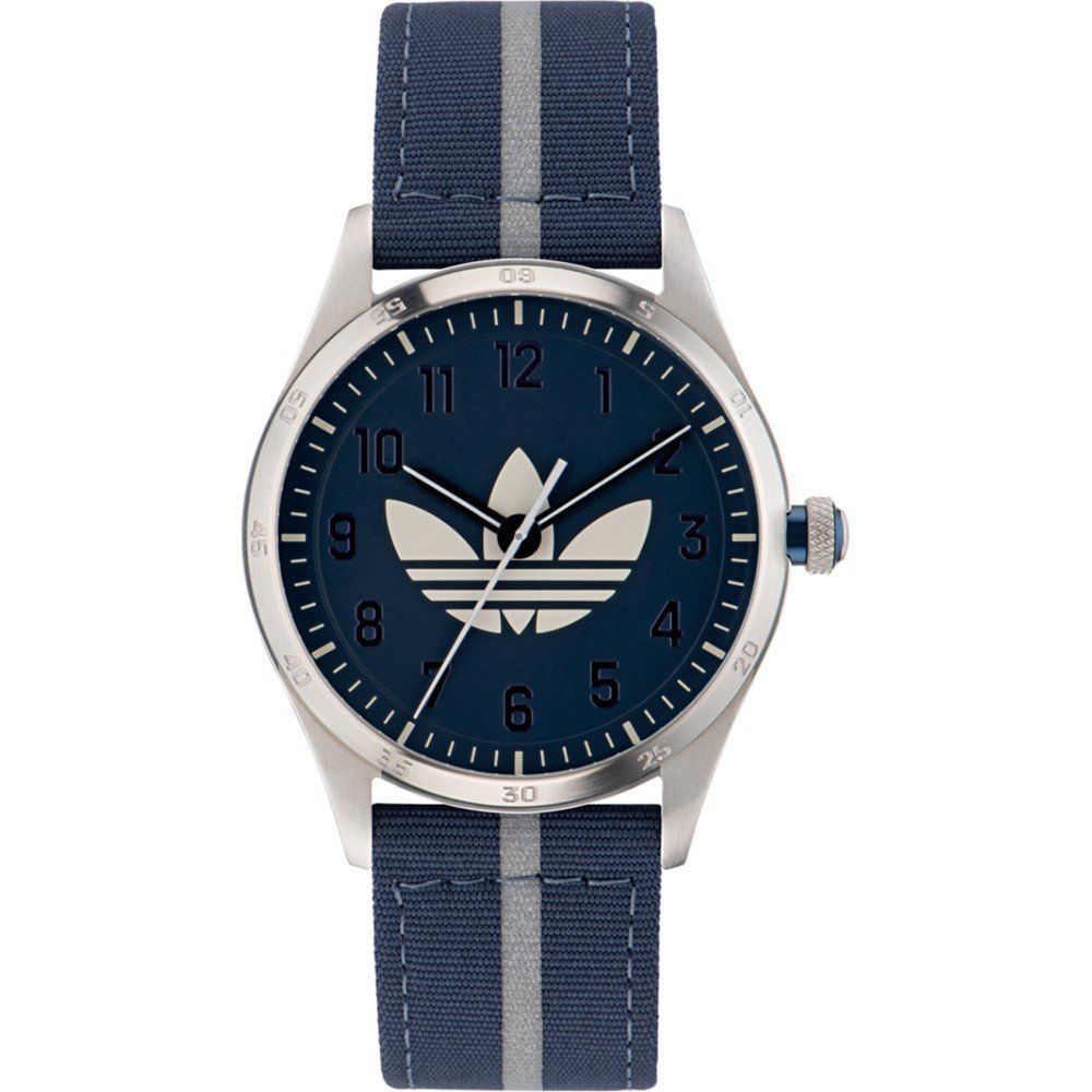

Часы из синей ткани Adidas