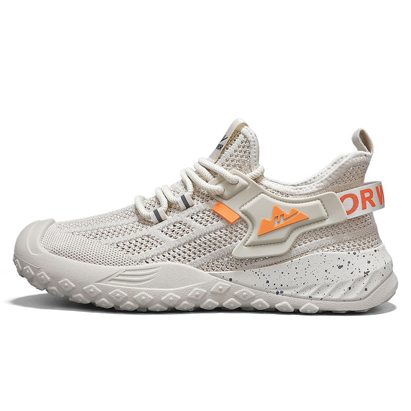 

WARRIOR Износостойкие, легкие, дышащие и нескользящие. Низкие повседневные мужские туфли бежевого цвета