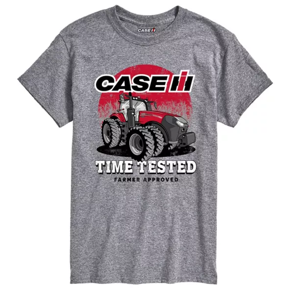 

Мужская футболка Case IH с принтом "Одобрено фермером" Licensed Character, серый