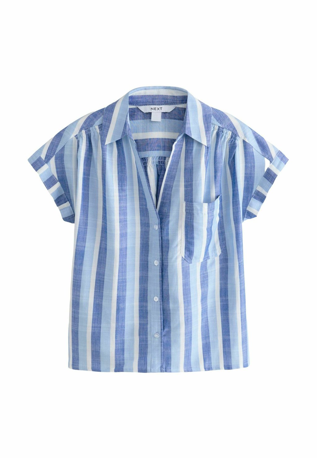 

Блузка на пуговицах PETITE - SHORT SLEEVE Next, синий