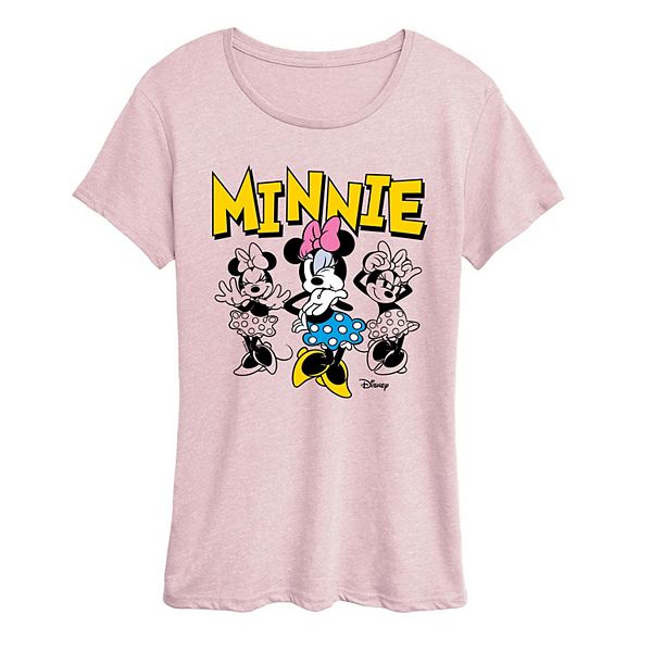 

Женская футболка с принтом Minnie Mouse Disney, Heather Pink, Розовый, Женская футболка с принтом Minnie Mouse Disney, Heather Pink