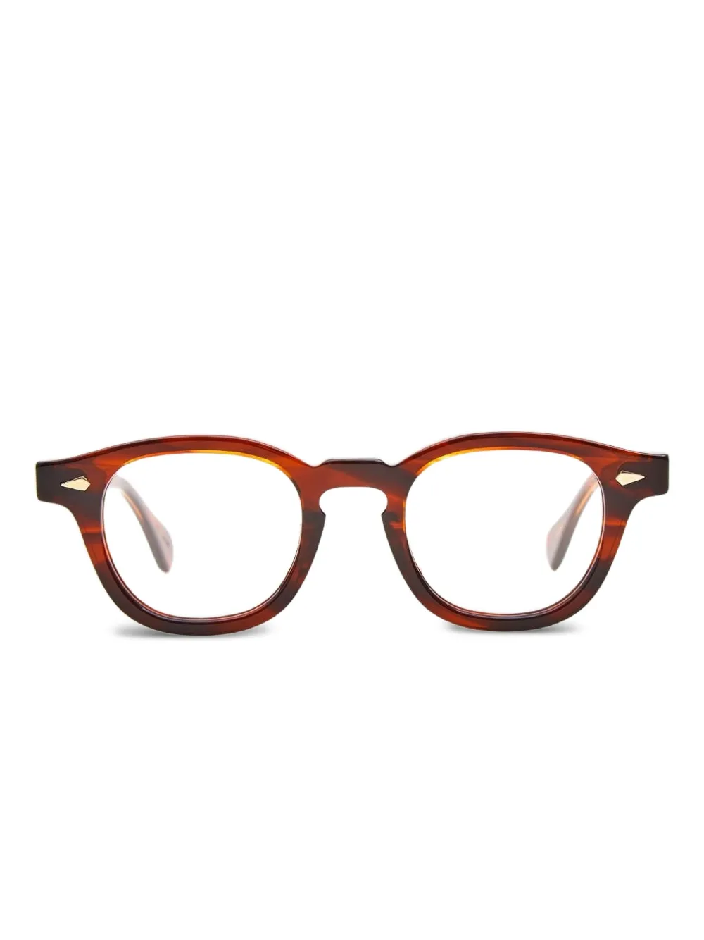 

Очки в круглой оправе Julius Tart Optical, коричневый