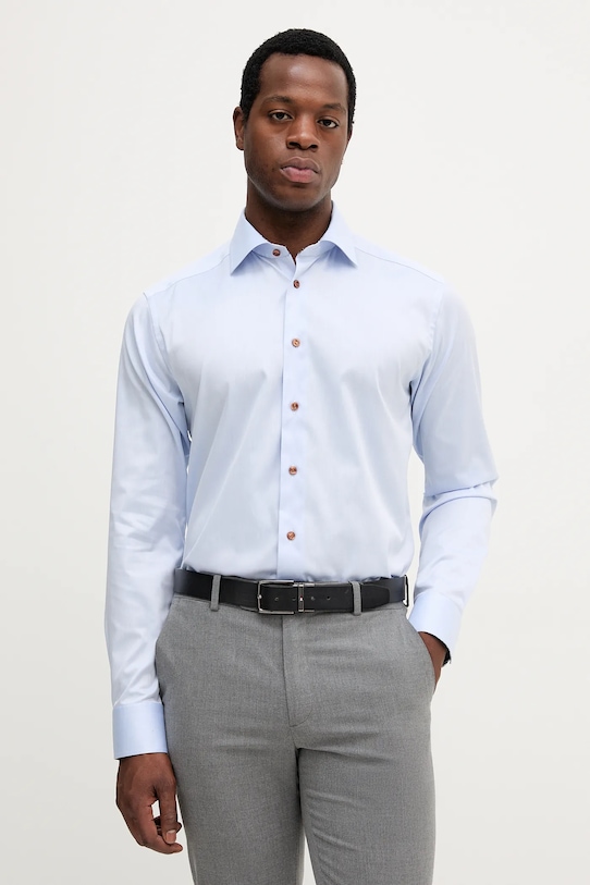 

Хлопковая рубашка Eton, синий