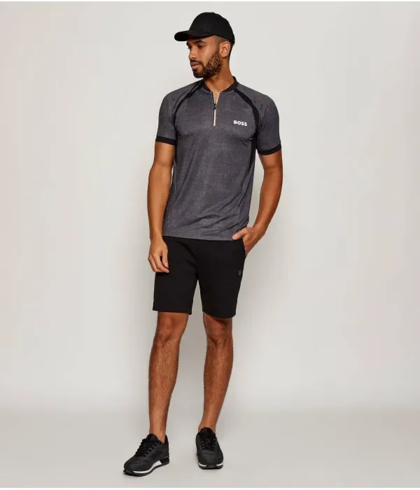 Поло PL_TOC Матчбол slim fit Boss Green, графитовый — фото 2