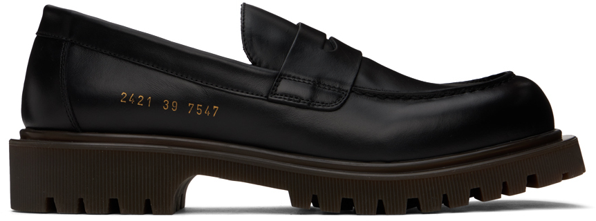 

Лоферы с кусковой подошвой Common Projects, черный