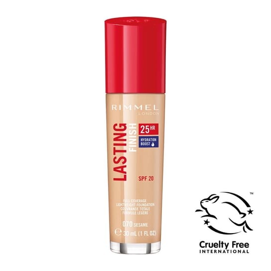

Стойкая тональная основа для лица 070 Sesame SPF20, 30 мл Rimmel, Lasting Finish 25HR