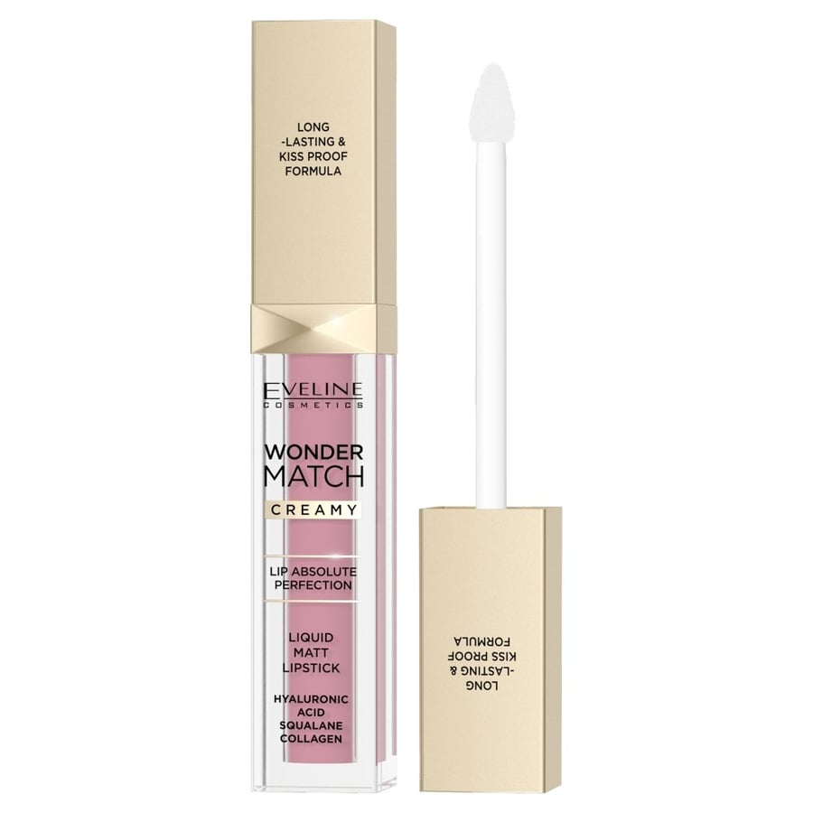 

Eveline Cosmetics Wonder Match матовая жидкая помада 01 Angel Rose 6.8 мл