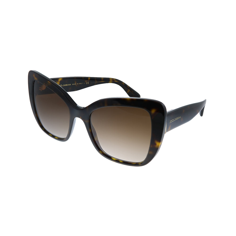 

Dolce & Gabbana DG 4348 502/13 женские солнцезащитные очки-бабочки, цвет havana