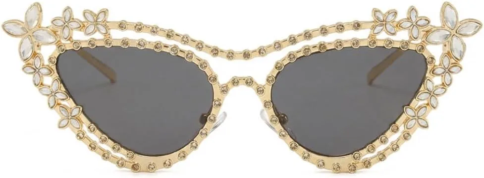 

Винтажные солнцезащитные очки Melrose «кошачий глаз» с блестками для женщин. Модные роскошные солнцезащитные очки со стразами для женщин. Элегантные очки, Black