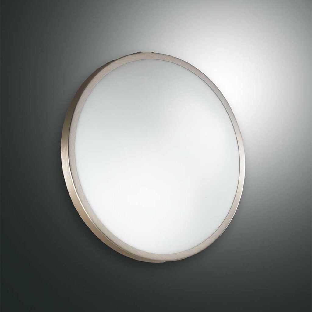

Настенный светильник Fabas Luce Plaza сатинированный никель, IP41, E14, серебро