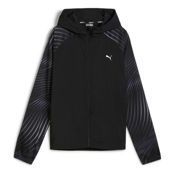 

Куртка favourite velocity printed woven running jacket 'black' Puma, черный