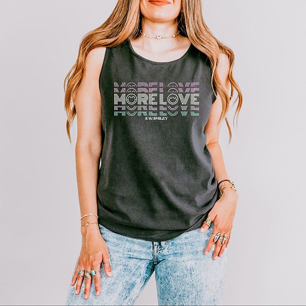 

SWSmiley more love - женский окрашенный в готовом виде графический топ Simply Sage Market, Pepper