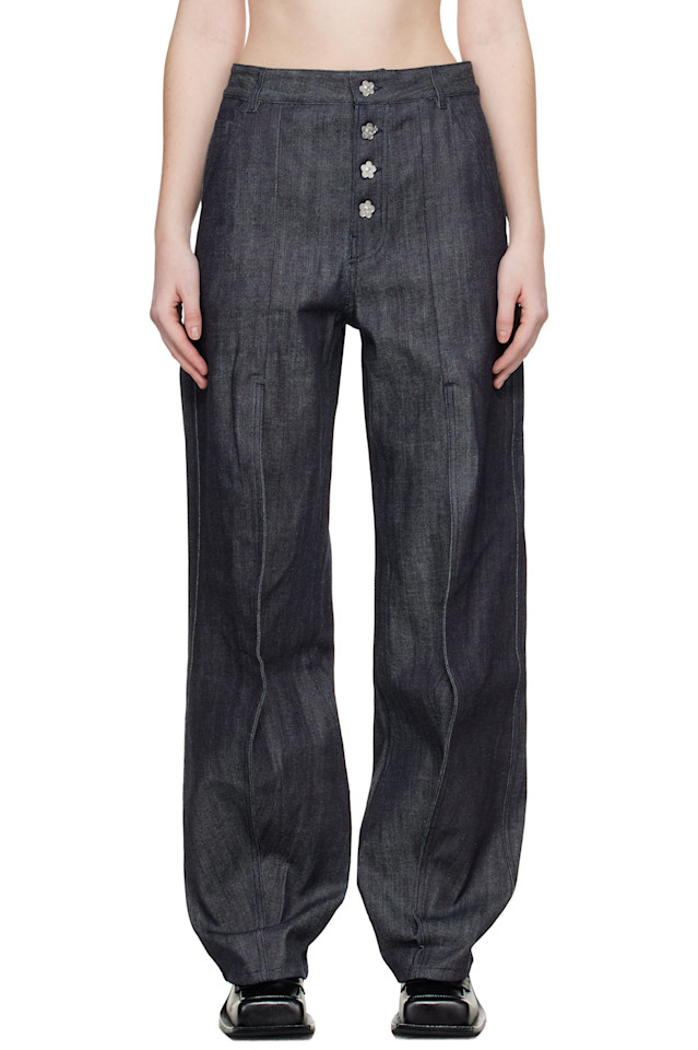 

Cecilie Bahnsen Темно-Синие джинсы cbcarmela