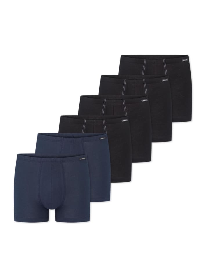 

Schiesser Ретро шорты/брюки из хлопка, базовые модели, черный/темно-синий цвет