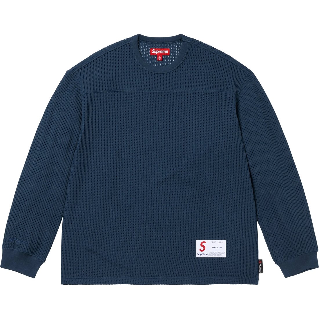 Полартек сетчатая футболка с длинным рукавом Supreme, розовый — фото 4
