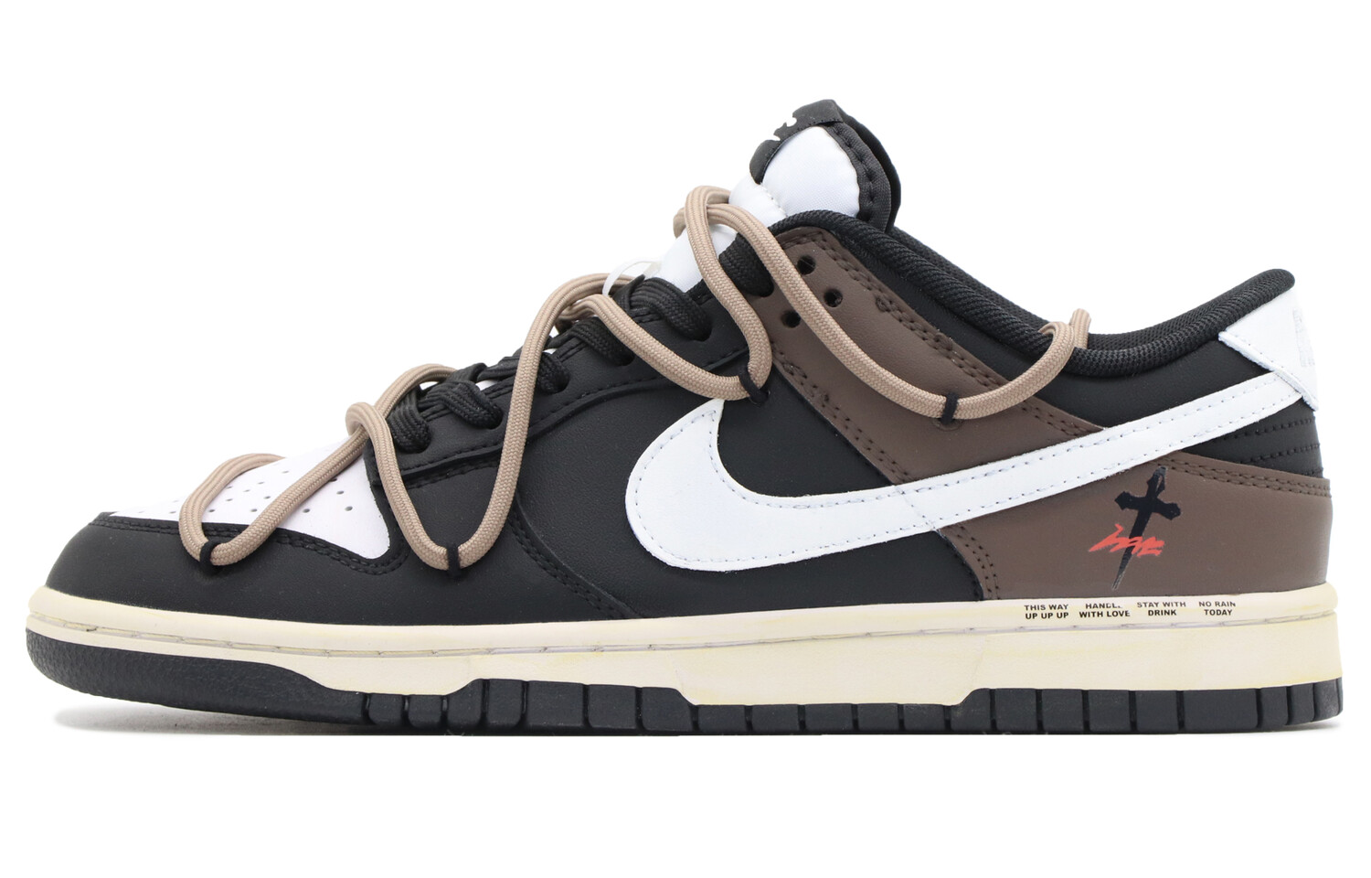 

Кроссовки Nike Dunk Skateboard Shoes Men Low-Top Black Brown