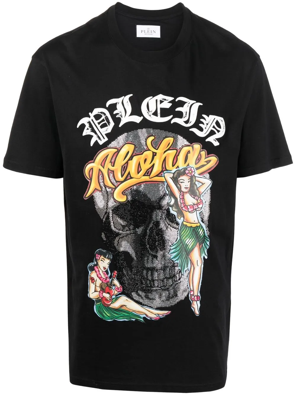 

Футболка Hawaii с короткими рукавами Philipp Plein, черный