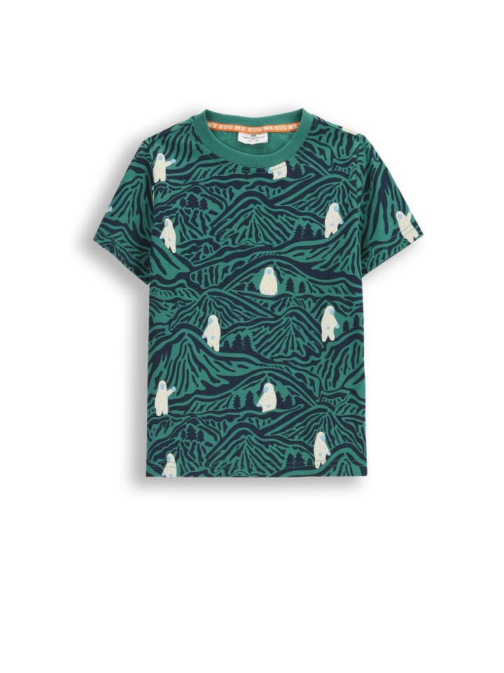 

Хлопковая футболка с короткими рукавами и ярким рисунком Coccodrillo