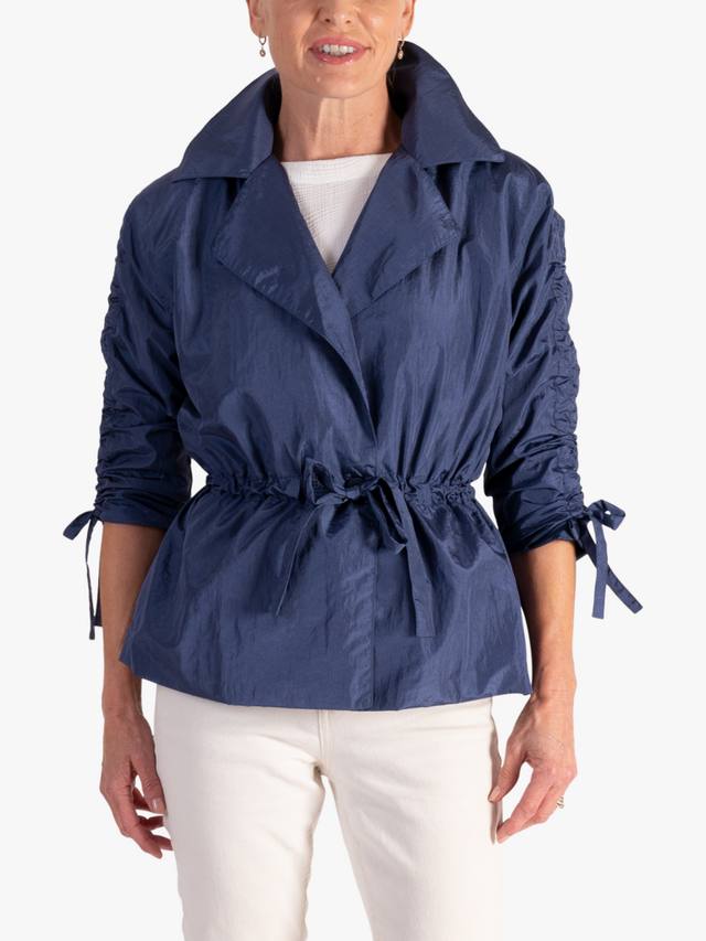 

Жакет с завязками спереди и присборенными рукавами chesca, Blue