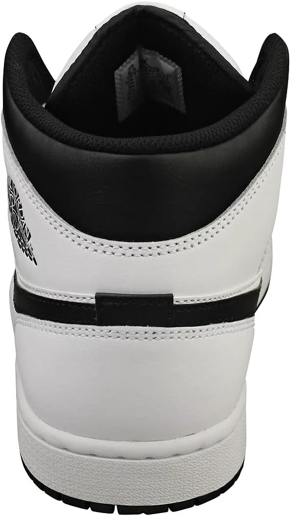 Nike Мужские кроссовки Jordan 1 Mid белый/черно-белый-черный (DQ8426 132) — фото 2
