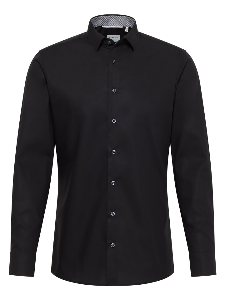 

Рубашка Eterna Hemd SLIM FIT, черный