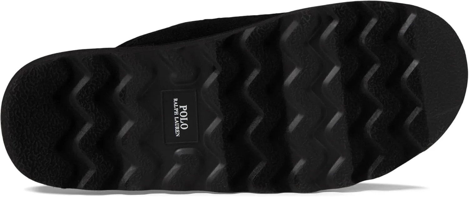 Мужские тапочки POLO RALPH LAUREN Reade Recycle Scuff II, черно-белый — фото 2