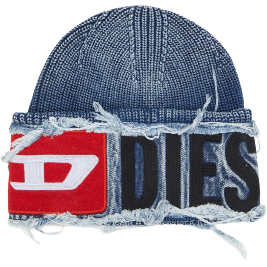 

Бейсболка с вышитой нашивкой логотипа DIESEL, синий