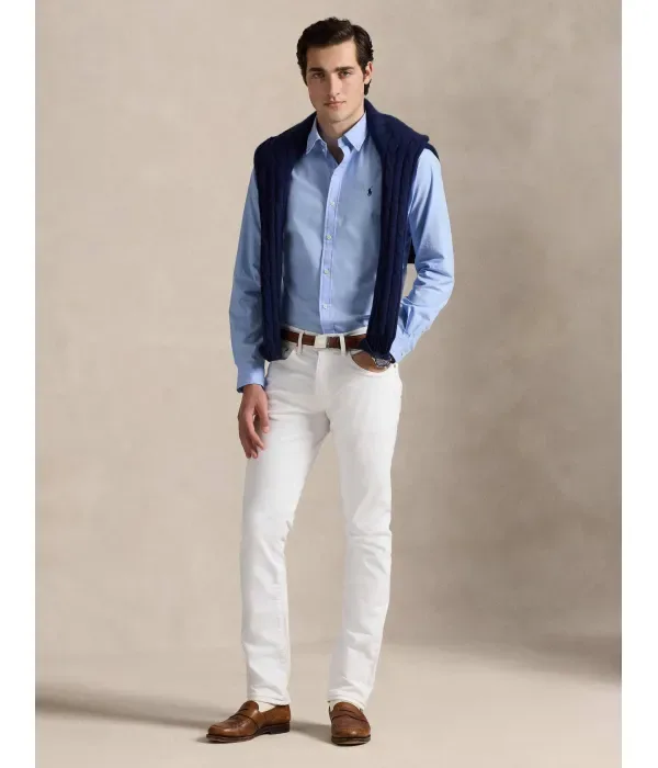Рубашка slim fit Polo Ralph Lauren, небесно-голубой — фото 2