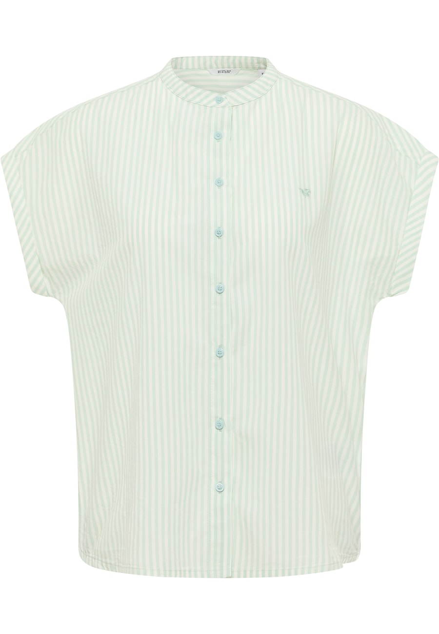 

Блуза MUSTANG Style Coral Springs, бежевый/пастельно-зеленый