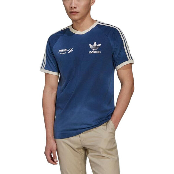 Футболка Men's adidas originals SS22 Stripe Logo Tie Dye Short Sleeve Blue T-Shirt, мультиколор — фото 3