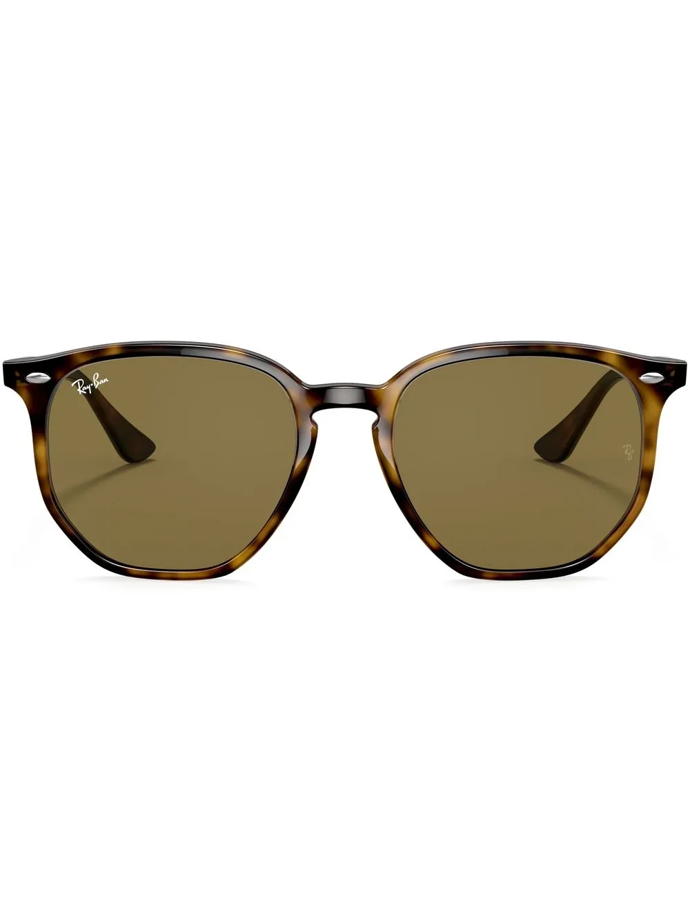 

Солнцезащитные очки в круглой оправе черепаховой расцветки Ray-Ban, зеленый