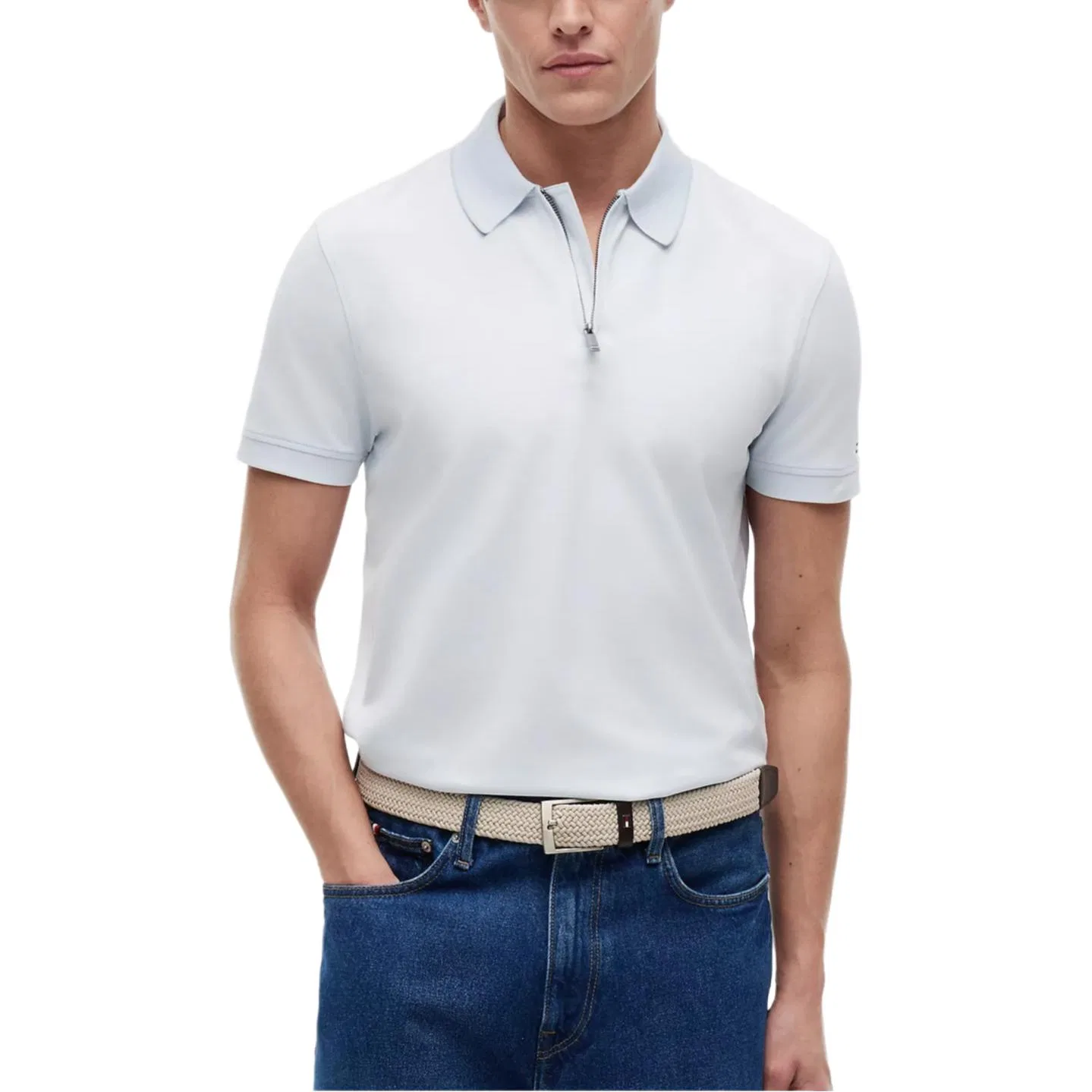 Поло Tommy Hilfiger 2026 мужское освежающий синий
