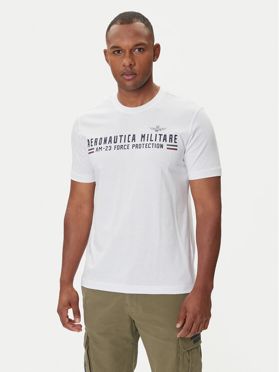 

Футболка regular fit 252TS1942UJ00538 Aeronautica Militare, белый