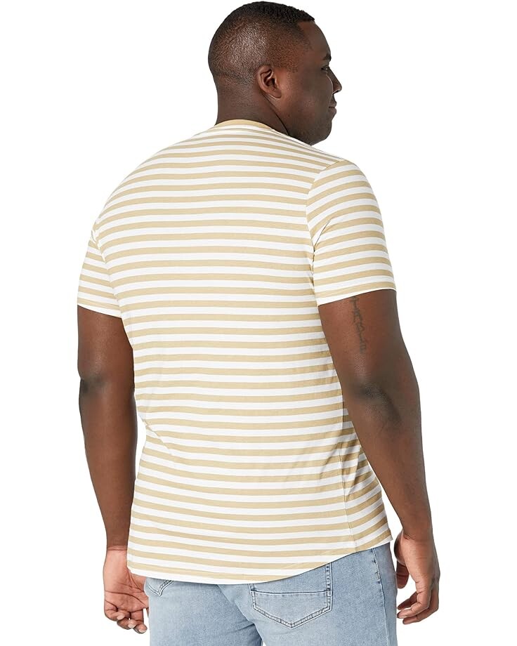 

Футболка Johnny Bigg Big & Tall Global Stripe Longline Tee, цвет Mustard