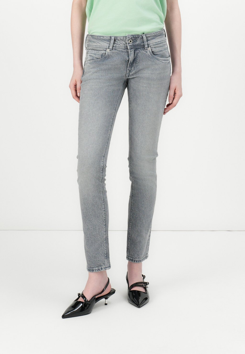 

Джинсы облегающего кроя ICONIC BROOKE Pepe Jeans, цвет Grey Denim