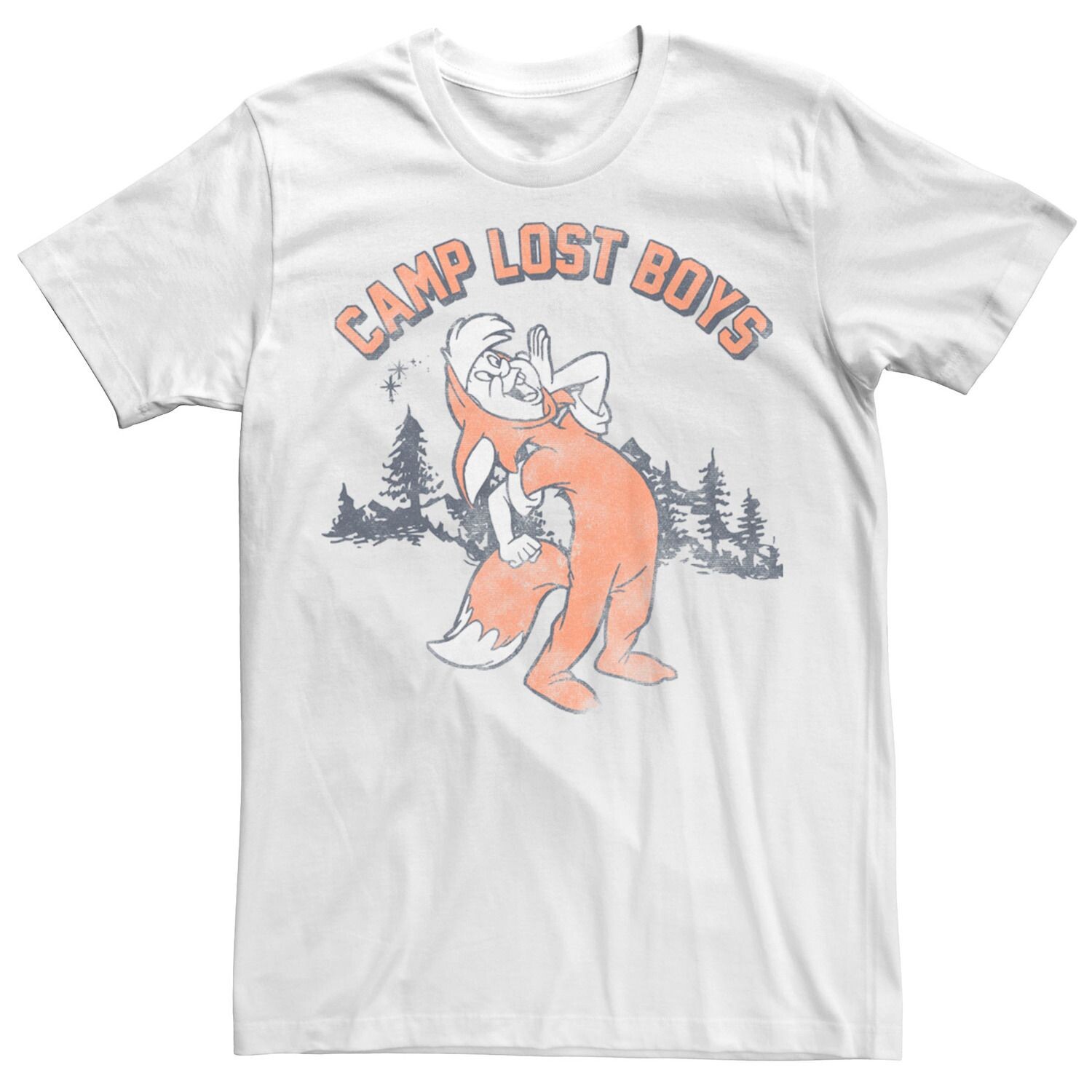 

Мужская футболка Disney's Peter Pan с рисунком Fox Slightly Camp Lost Boys