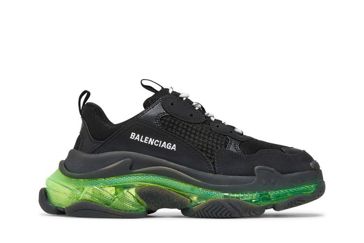 Кроссовки Balenciaga Balenciaga Wmns Triple S 'Black Yellow Fluo', черный — фото 2